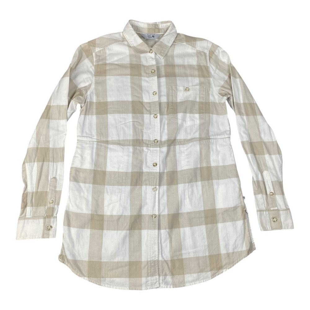 Mountain Hardwear Women’s Plaid Cotton Button Up Shirt With Pockets Size-Small